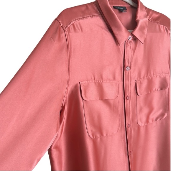 ALFANI Satin Collared Utility Blouse in Rose Dust Career Businesscore Size XXL - Picture 5 of 14